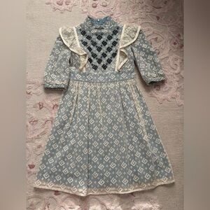 Gucci Blue and Cream Kids Formal Dress